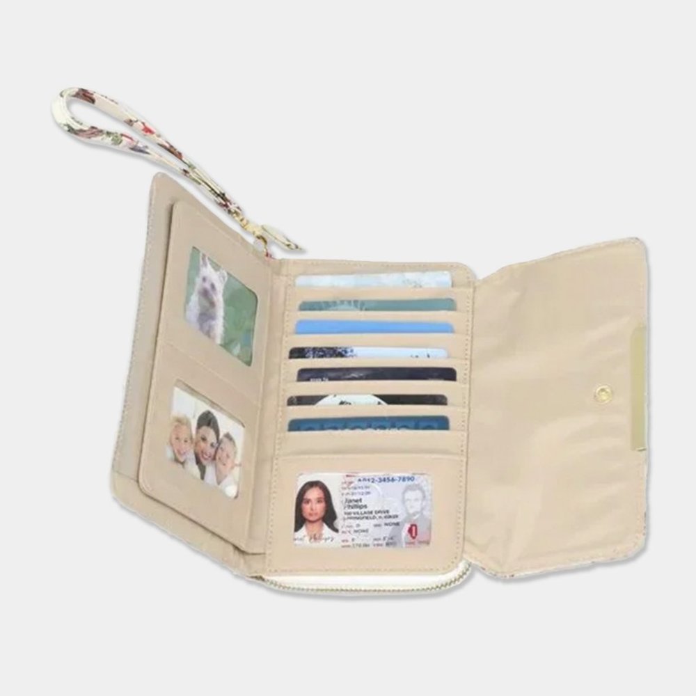 Wallet with Wristlet in Aztec Print